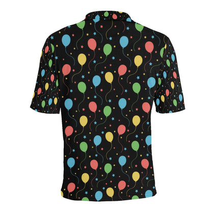 Ballon Colorful Pattern Print Design 04 Men Polo Shirt