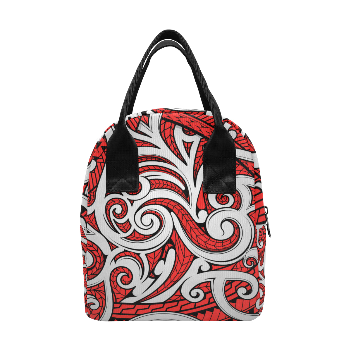 Maori Polynesian Themed Design Print Insulated Lunch Bag