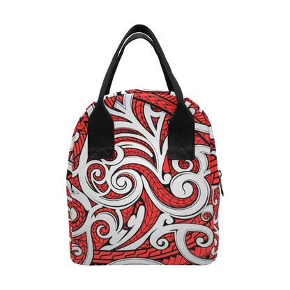 Maori Polynesian Themed Design Print Insulated Lunch Bag