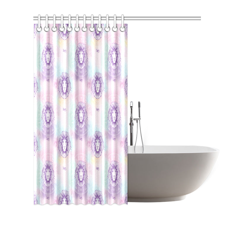 Leo Pattern Print Design 03 Shower Curtain