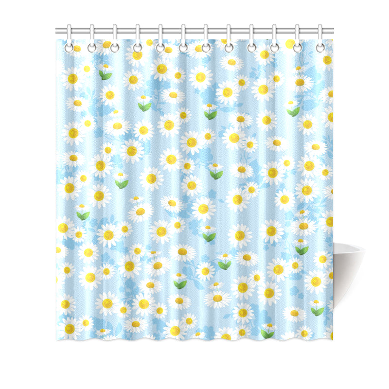 Daisy Pattern Print Design DS010 Shower Curtain