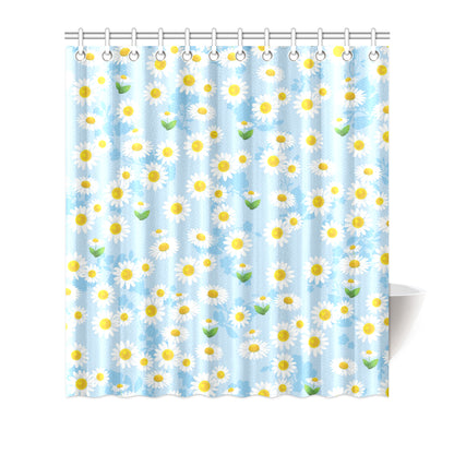 Daisy Pattern Print Design DS010 Shower Curtain