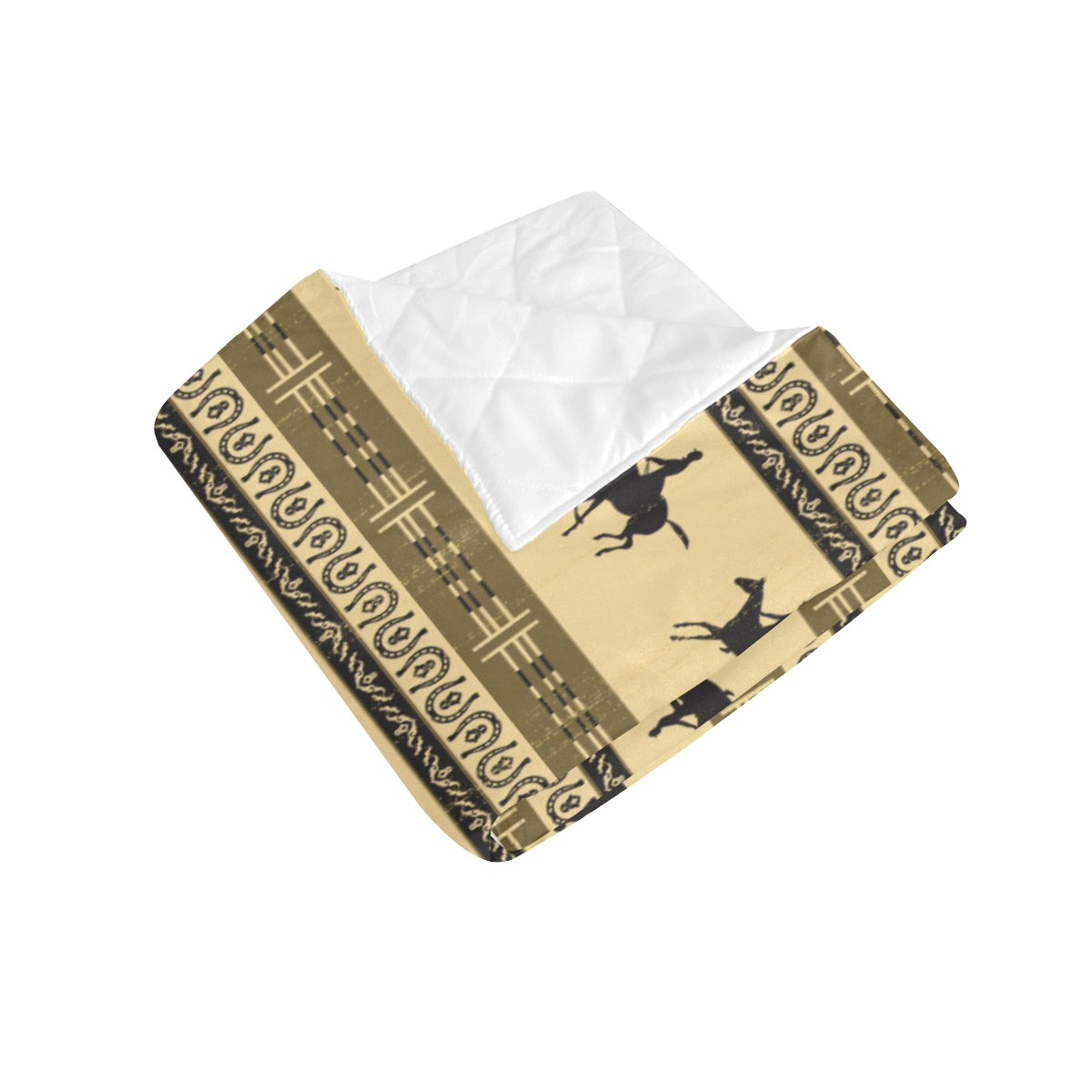 Horse Pattern Prnt Premium Quilt