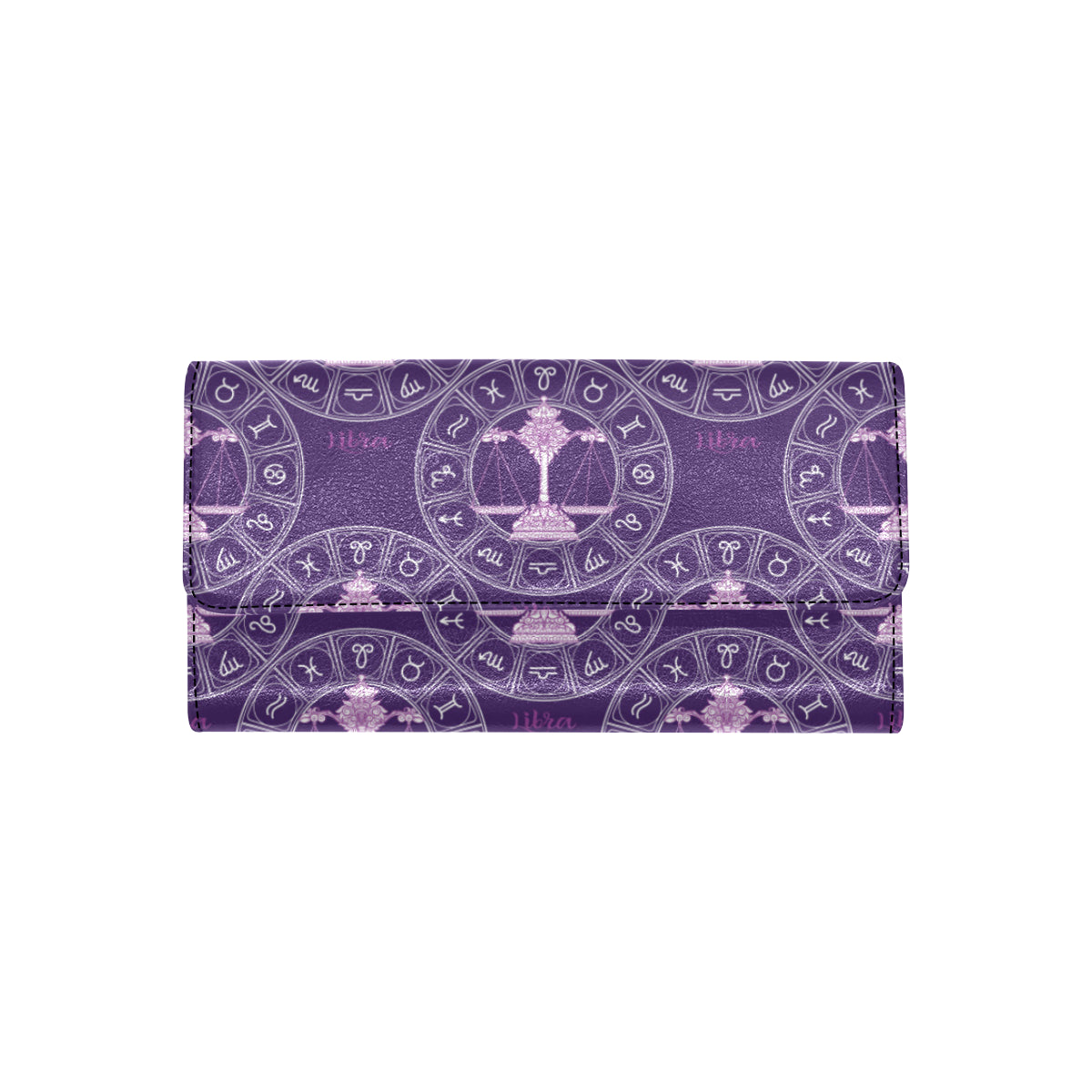 Libra Pattern Print Design 03 Women's Trifold Wallet