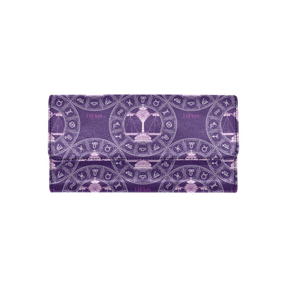 Libra Pattern Print Design 03 Women's Trifold Wallet