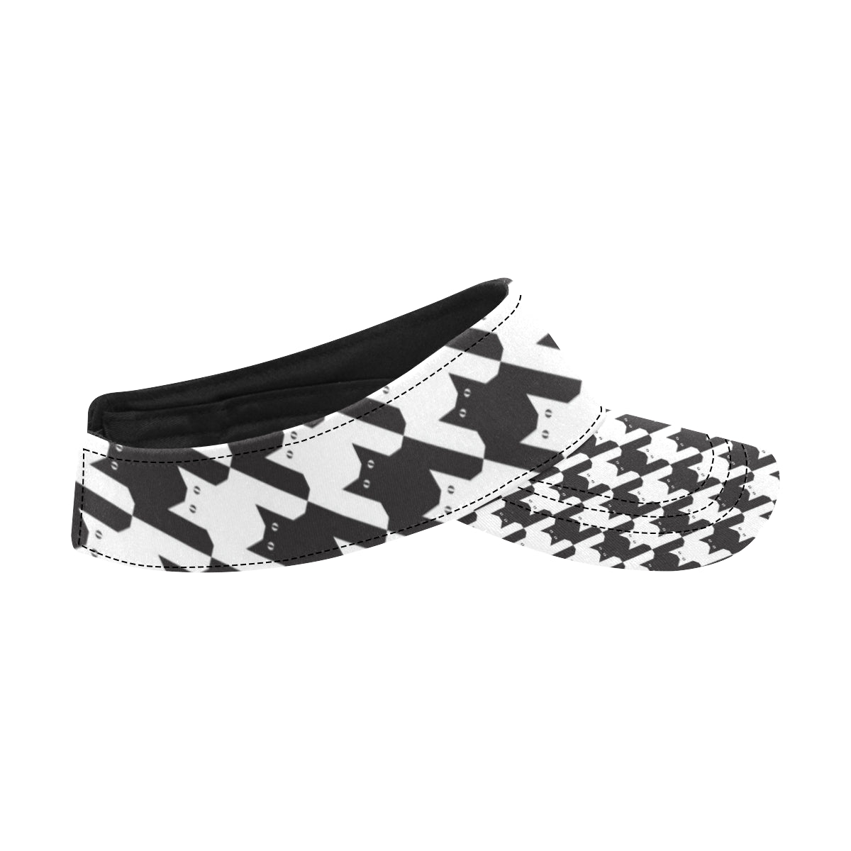 Cat HoundstoothPattern Print Design 01 Unisex Sun Visor