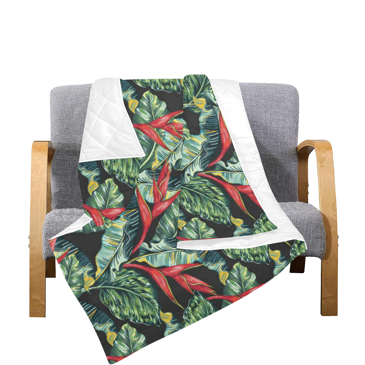 Bird Of Paradise Pattern Print Design BOP06 Premium Quilt