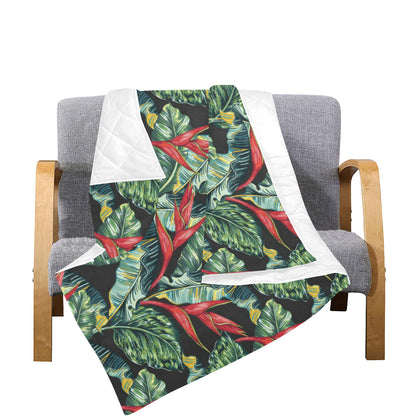 Bird Of Paradise Pattern Print Design BOP06 Premium Quilt