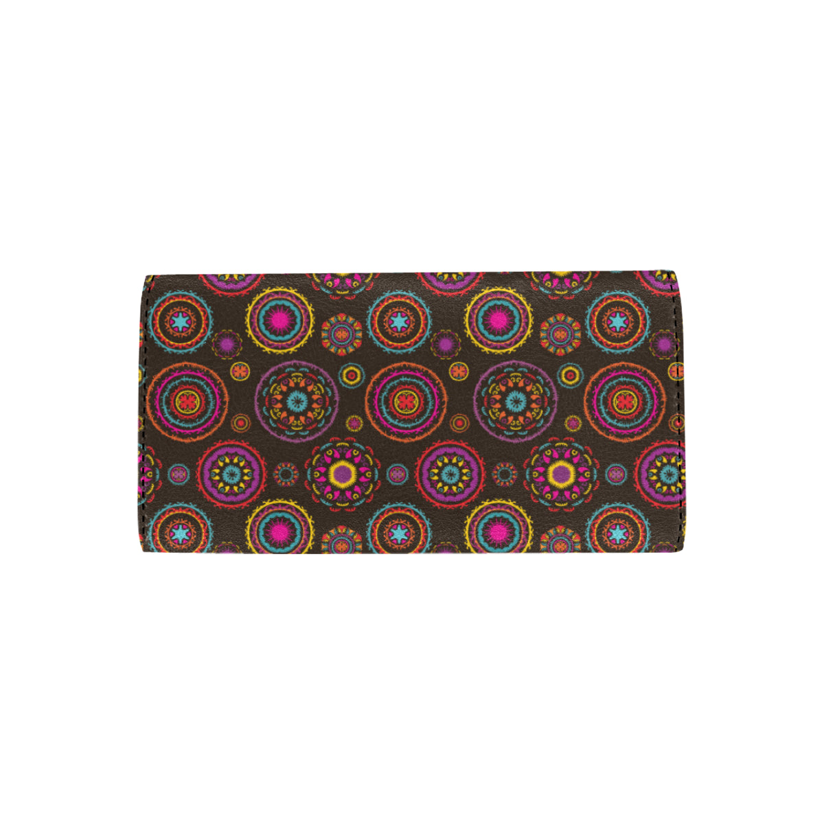 Bohemian Pattern Print Design 01 Women's Trifold Wallet