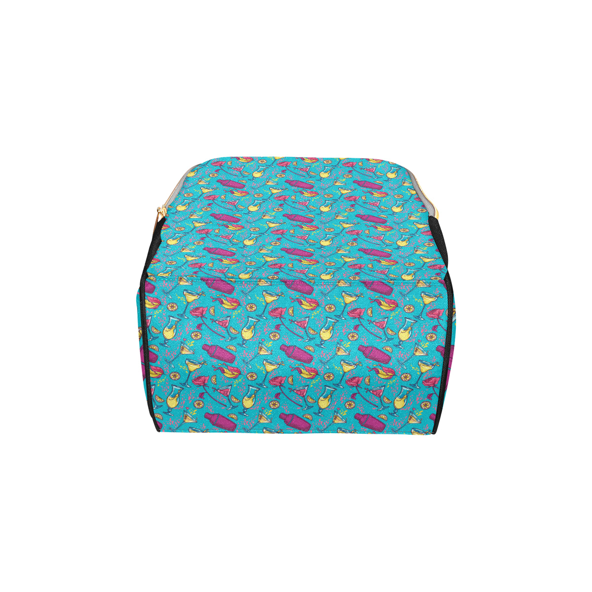 Cocktail Pattern Print Design 03 Diaper Bag Backpack