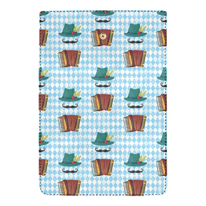 Accordion Mustache Pattern Print Design 01 Women's Trifold Wallet
