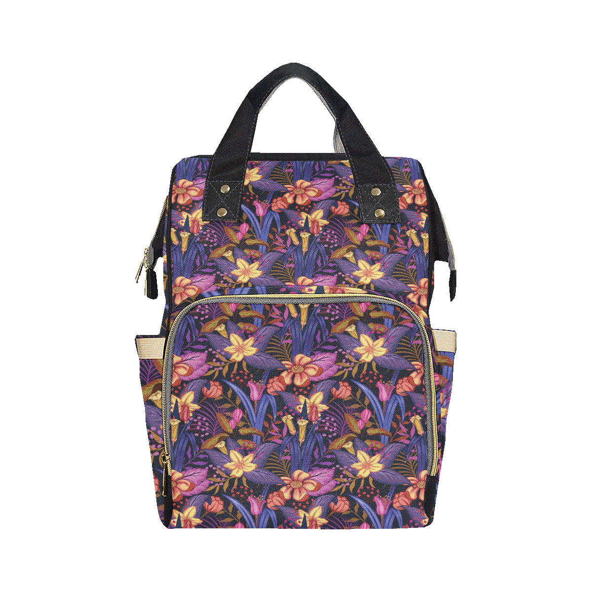 Lily Pattern Print Design LY016 Diaper Bag Backpack