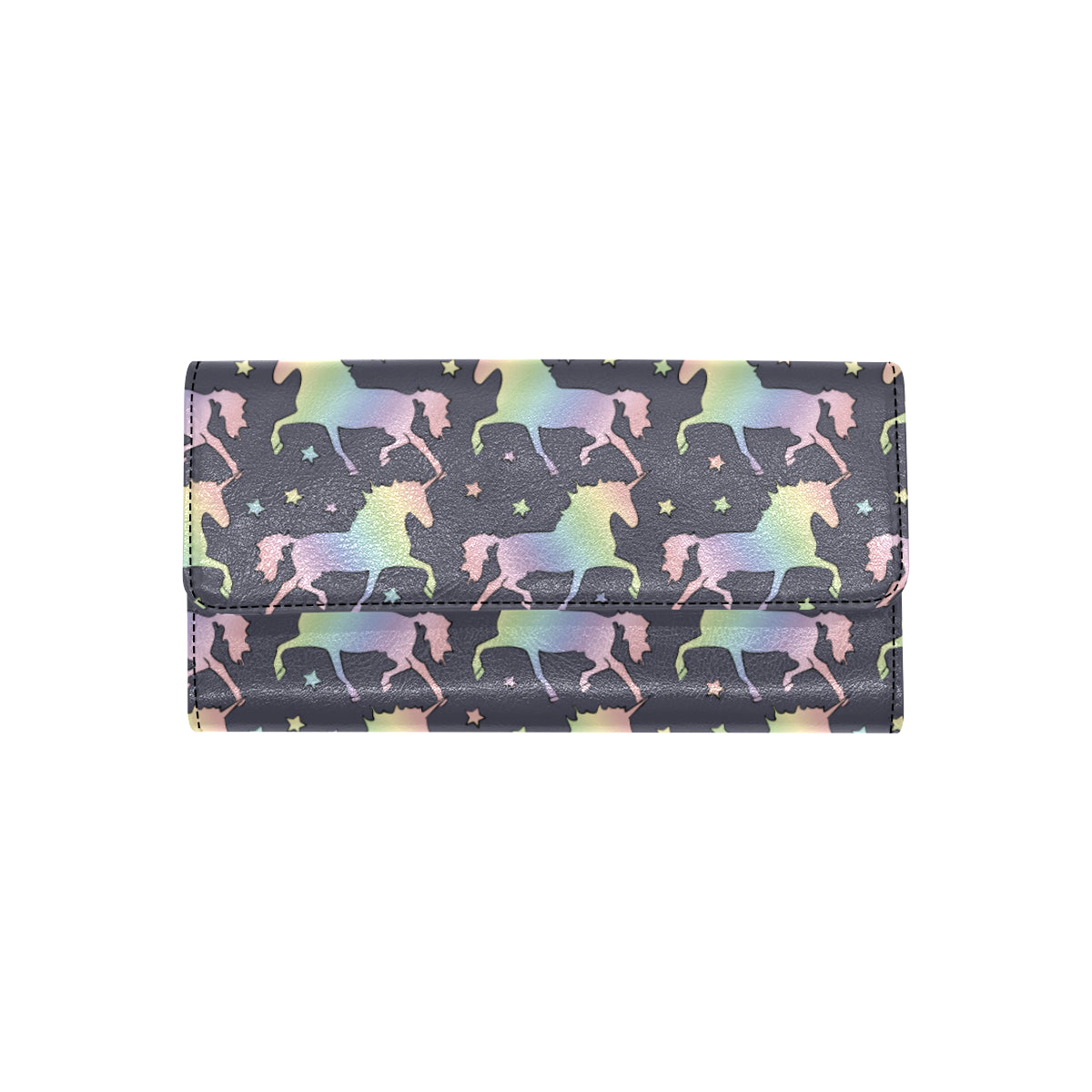 Rainbow Pattern Print Design A05 Women's Trifold Wallet