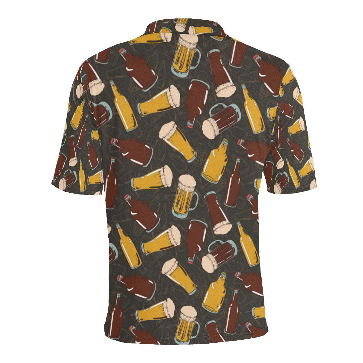 Beer Pattern Print Design 03 Men Polo Shirt