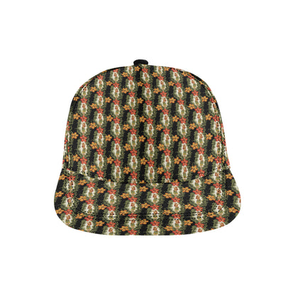 Hawaiian Flower Hula Hibiscus Print Snapback Cap