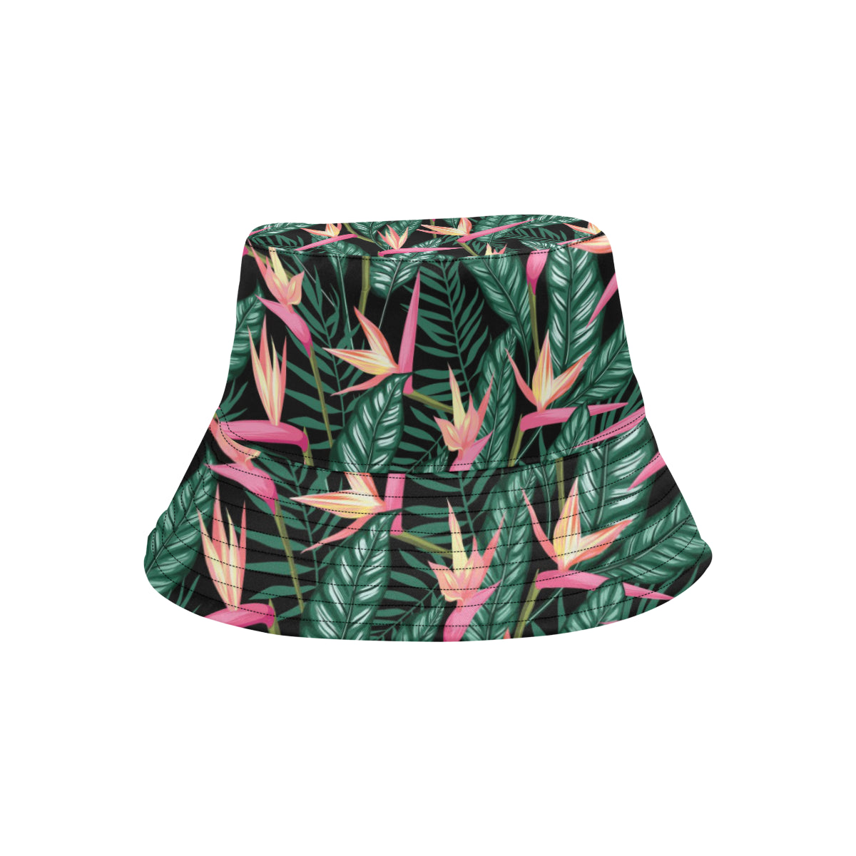 Bird Of Paradise Pattern Print Design BOP03 Unisex Bucket Hat