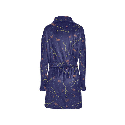 Taurus Print Design LKS301 Women's Fleece Robe