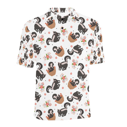 Skunk Print Design LKS304 Men Polo Shirt