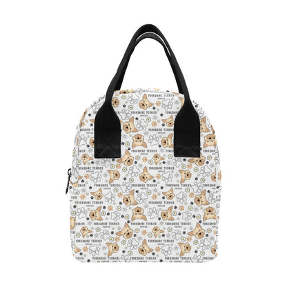 Yorkshire Terriers Print Design LKS308 Insulated Lunch Bag