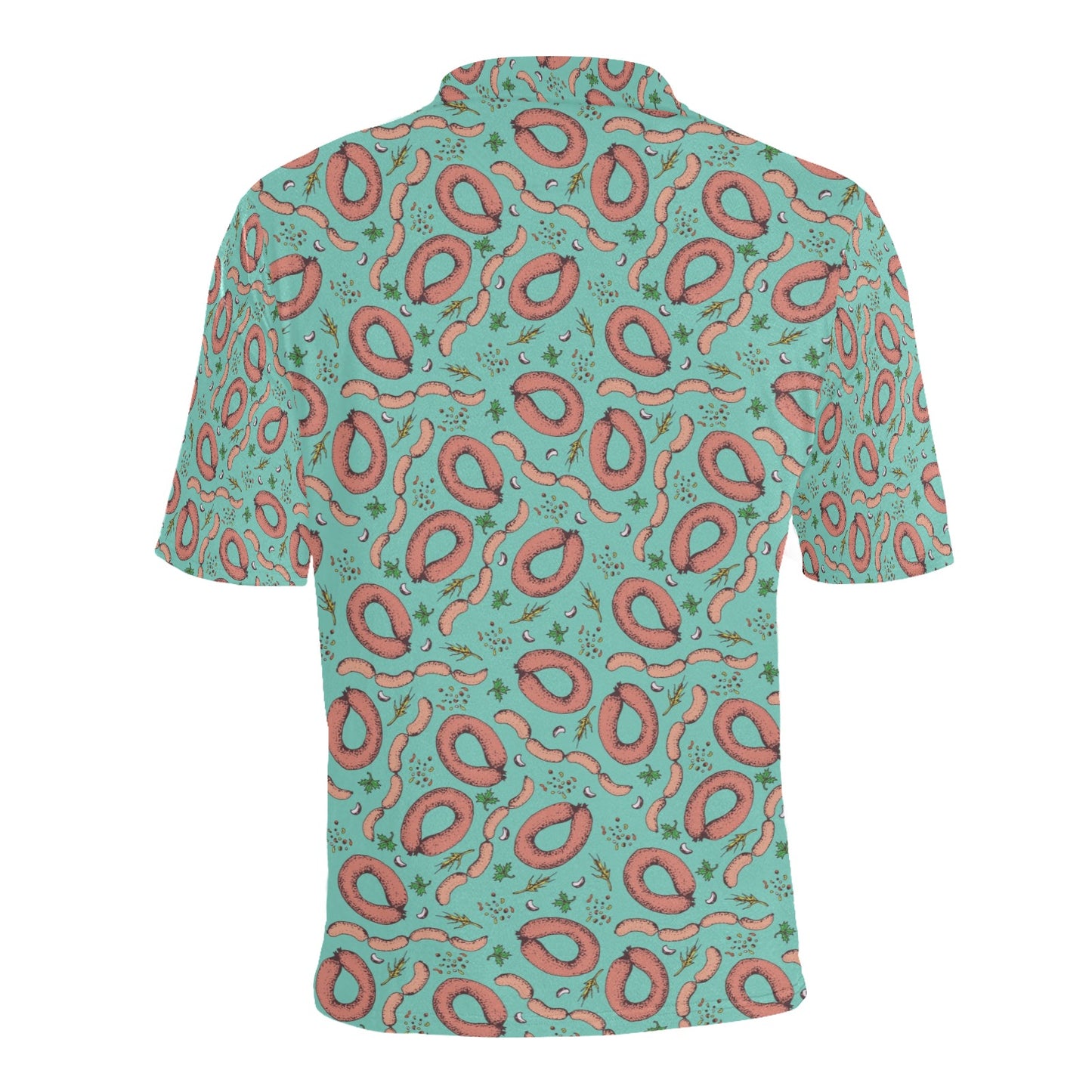 Sausage Print Design LKS303 Men Polo Shirt