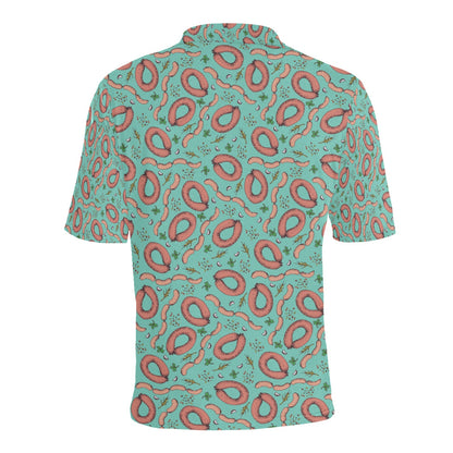 Sausage Print Design LKS303 Men Polo Shirt