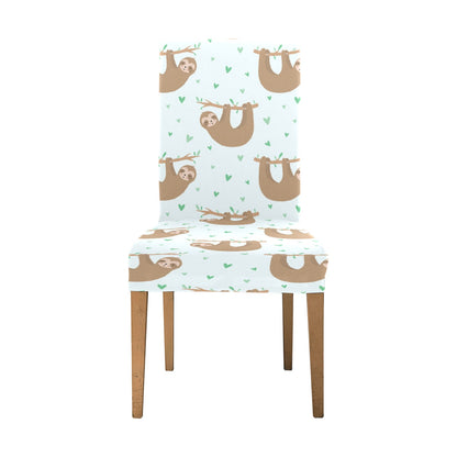 Sloth Print Design LKS308 Dining Chair Slipcover