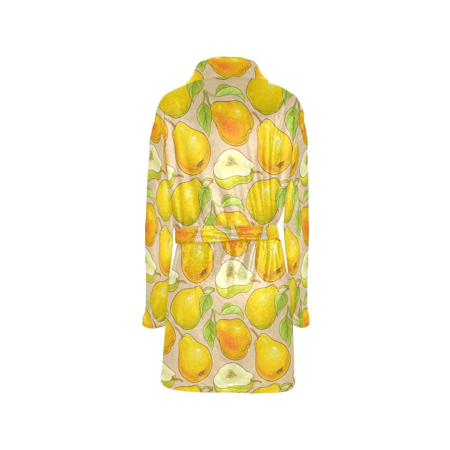 Pear Pattern Print Design PE05 Women's Fleece Robe
