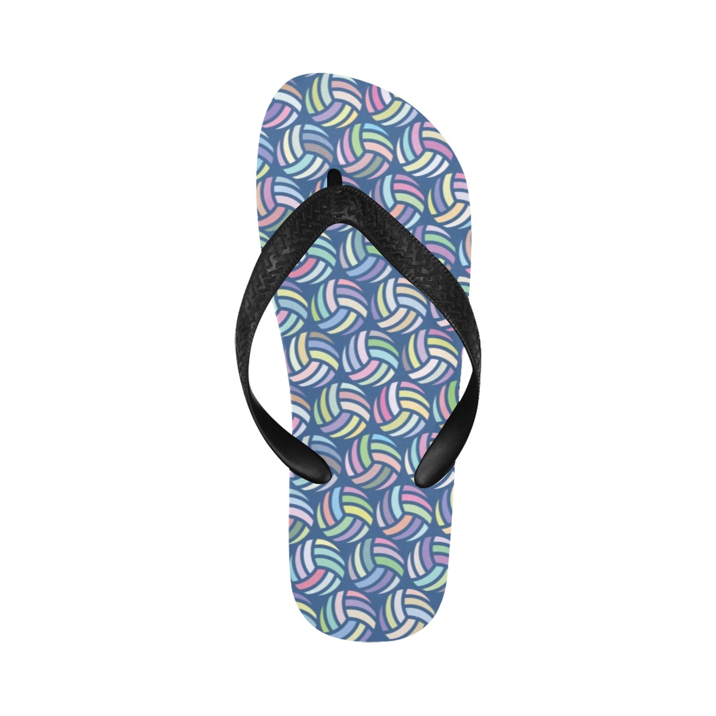 Volleyball Print Design LKS301 Flip Flops