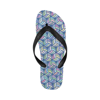 Volleyball Print Design LKS301 Flip Flops