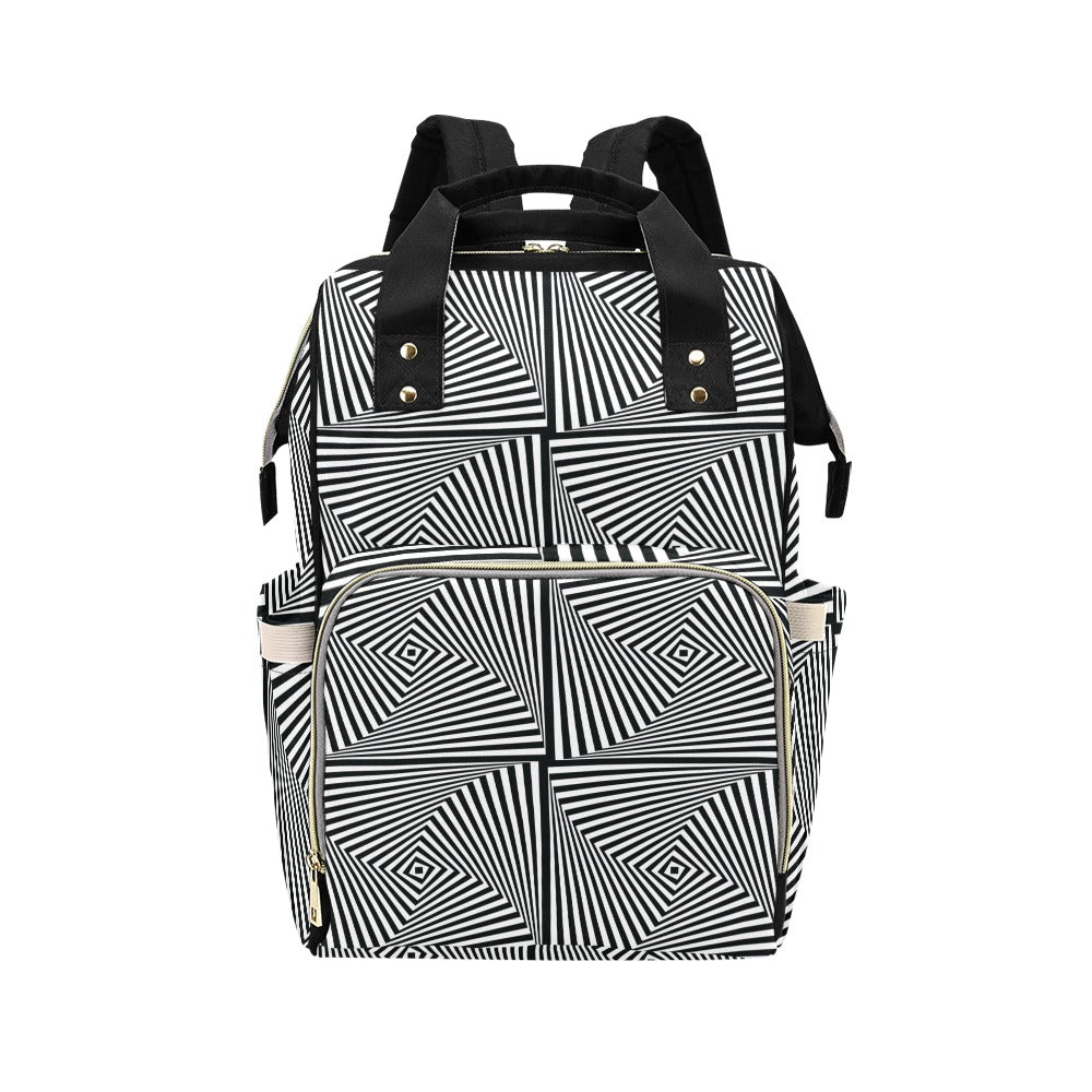 Vortex Print Design LKS302 Diaper Bag Backpack