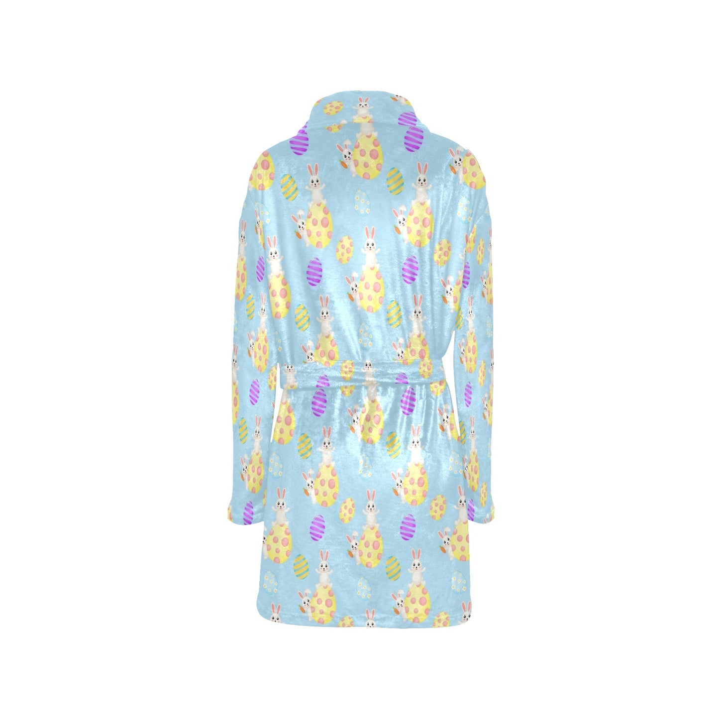 Easter Eggs Pattern Print Design RB015 Women's Fleece Robe