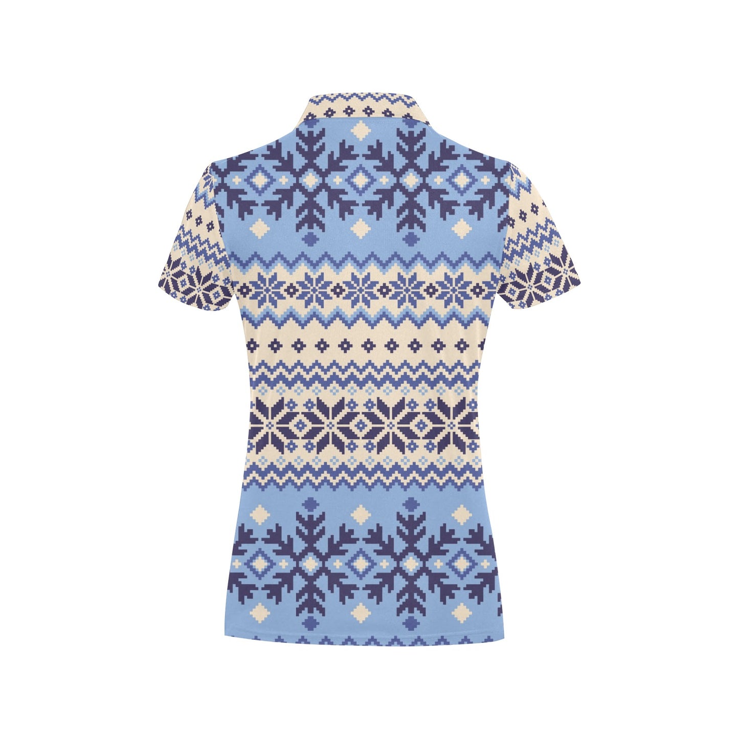 Nordic Pattern Print Design A03 Women's Polo Shirt