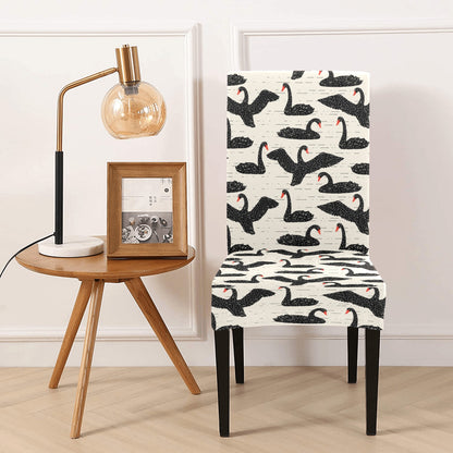 Swan Print Design LKS402 Dining Chair Slipcover
