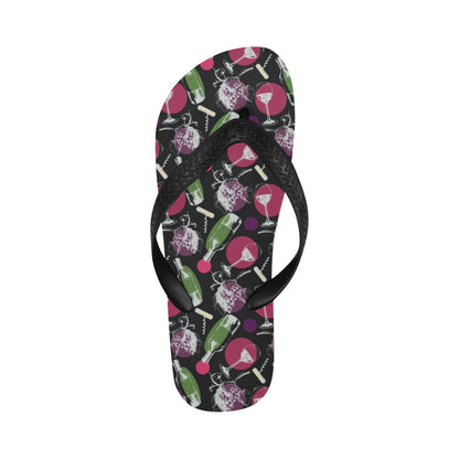 Wine Print Design LKS307 Flip Flops