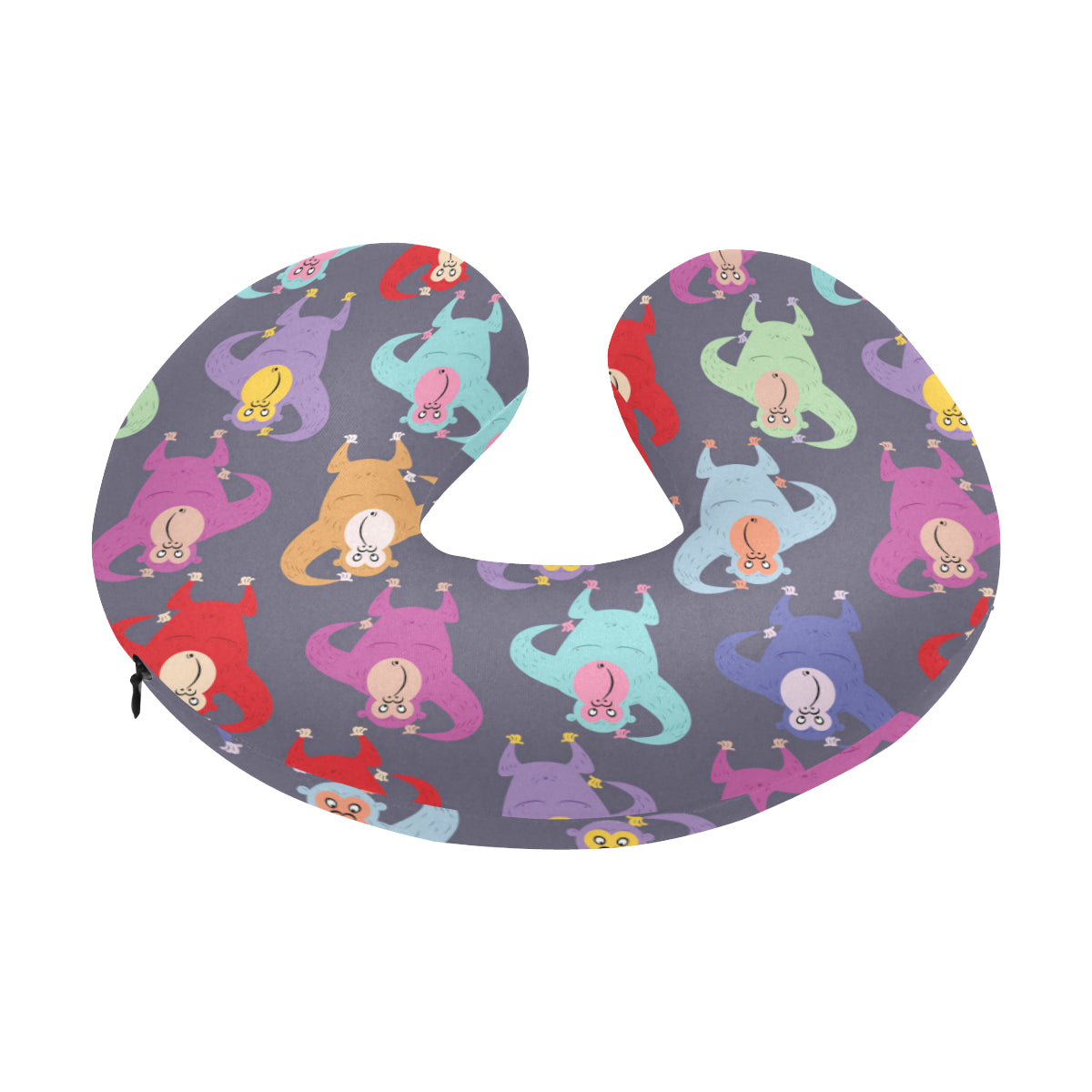 Chimpanzee Pattern Print Design 03 U-Shaped Travel Neck Pillow