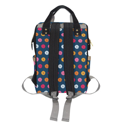 Gerberas Pattern Print Design GB06 Diaper Bag Backpack