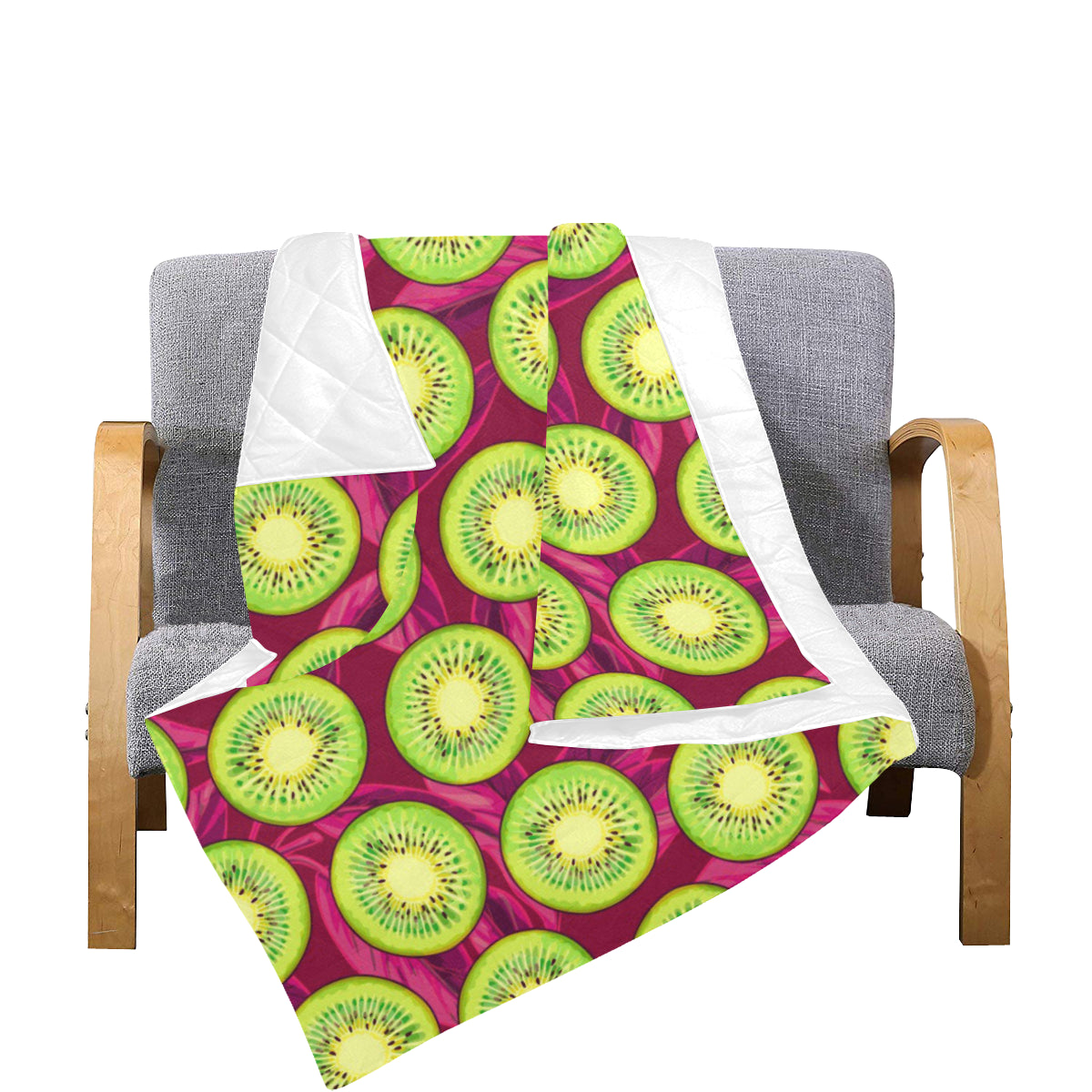 Kiwi Pattern Print Design KW05 Premium Quilt