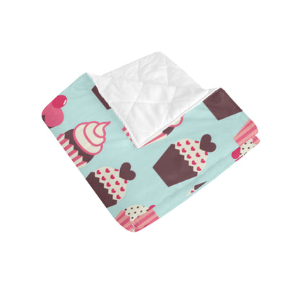 CupCake Print Pattern Premium Quilt