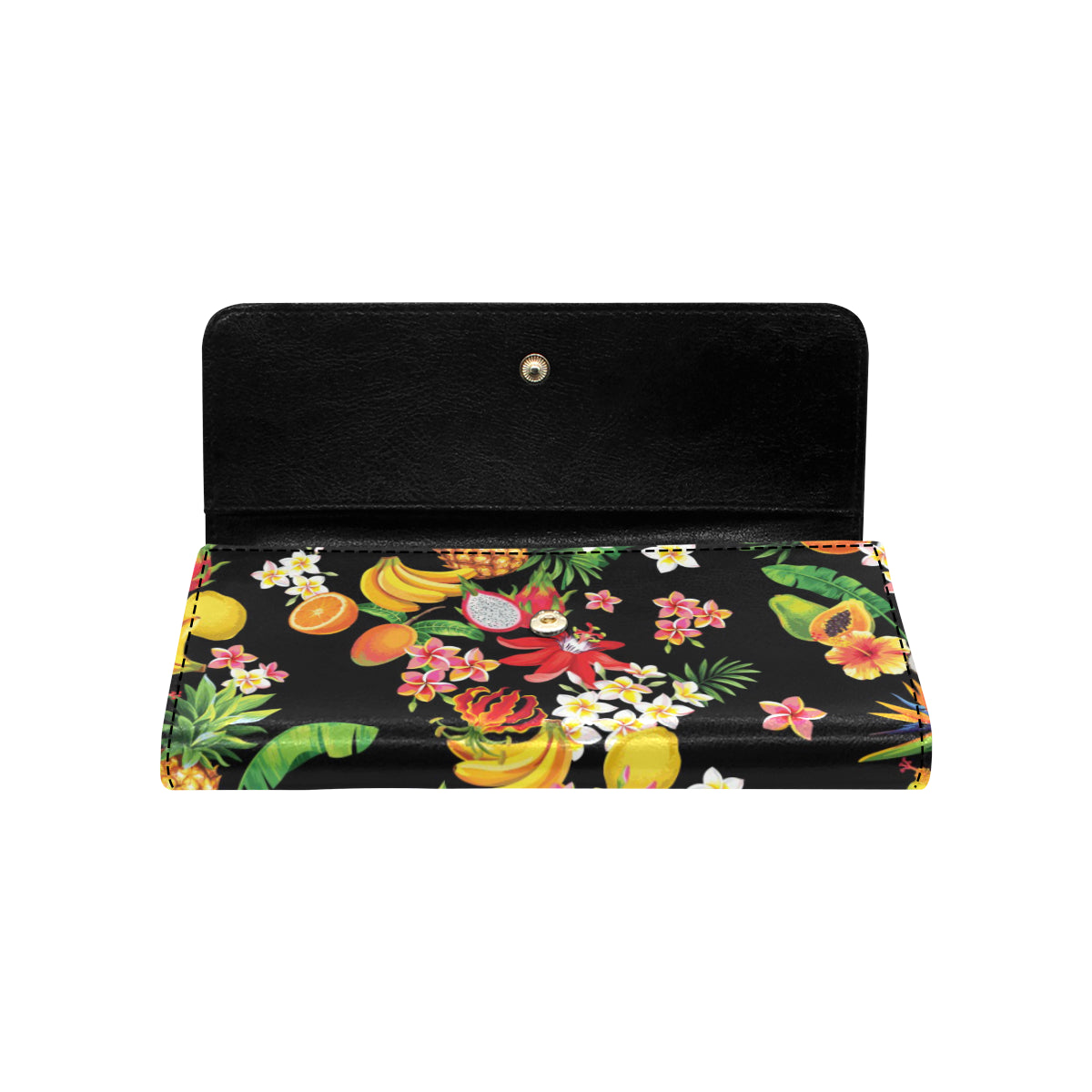 Tropical Fruits Pattern Print Design TF02 Women's Trifold Wallet