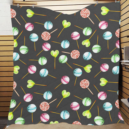 Lollipop Pattern Print Design LL02 Premium Quilt