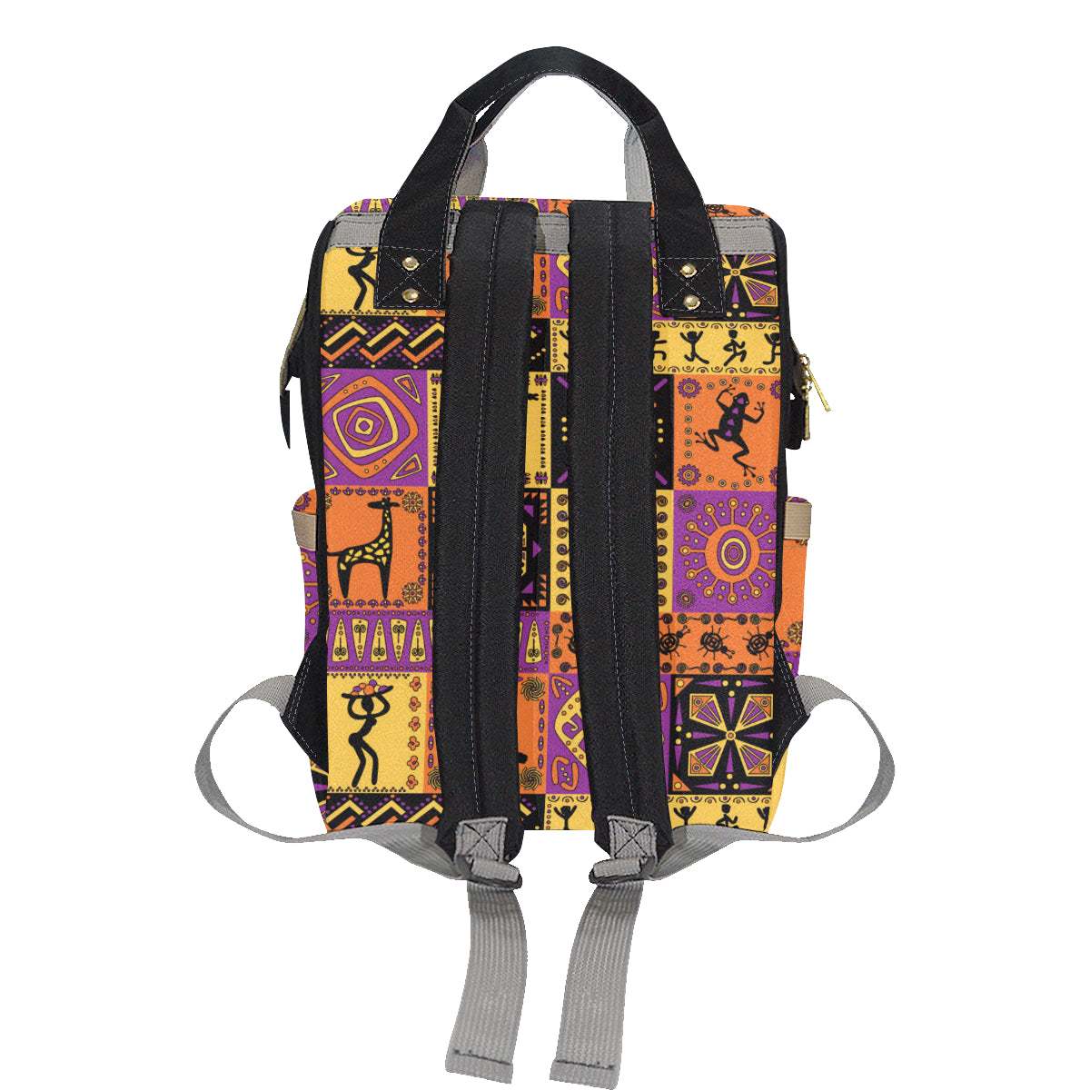 African Pattern Print Design 02 Diaper Bag Backpack