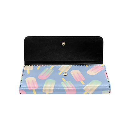 Ice Cream Pattern Print Design 05 Women's Trifold Wallet