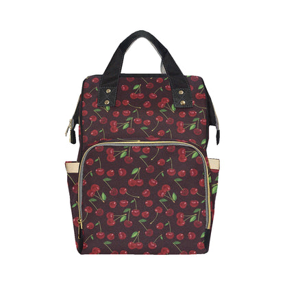 Cherry Fresh Pattern Diaper Bag Backpack