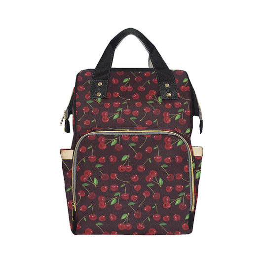 Cherry Fresh Pattern Diaper Bag Backpack