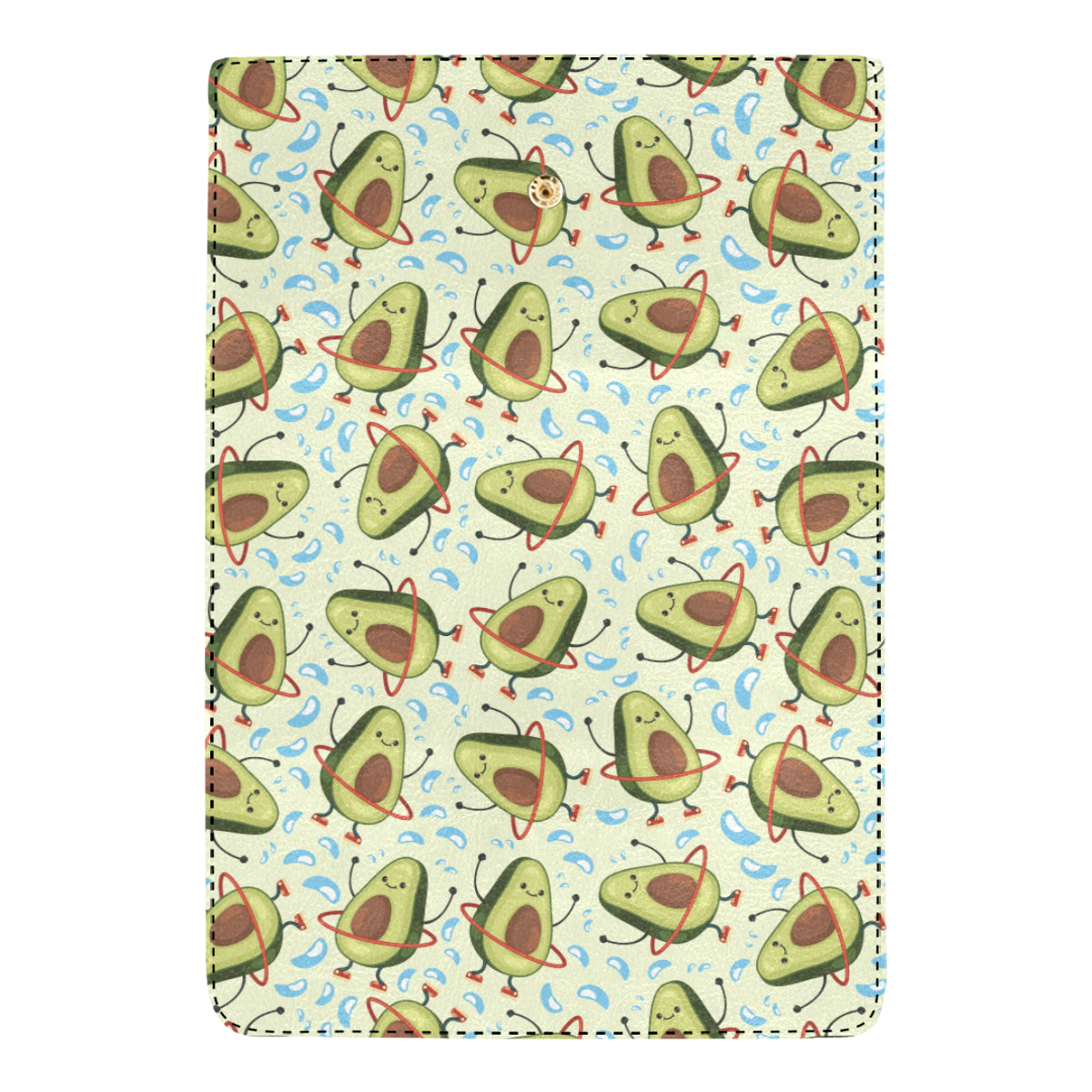 Avocado Pattern Print Design AC02 Women's Trifold Wallet