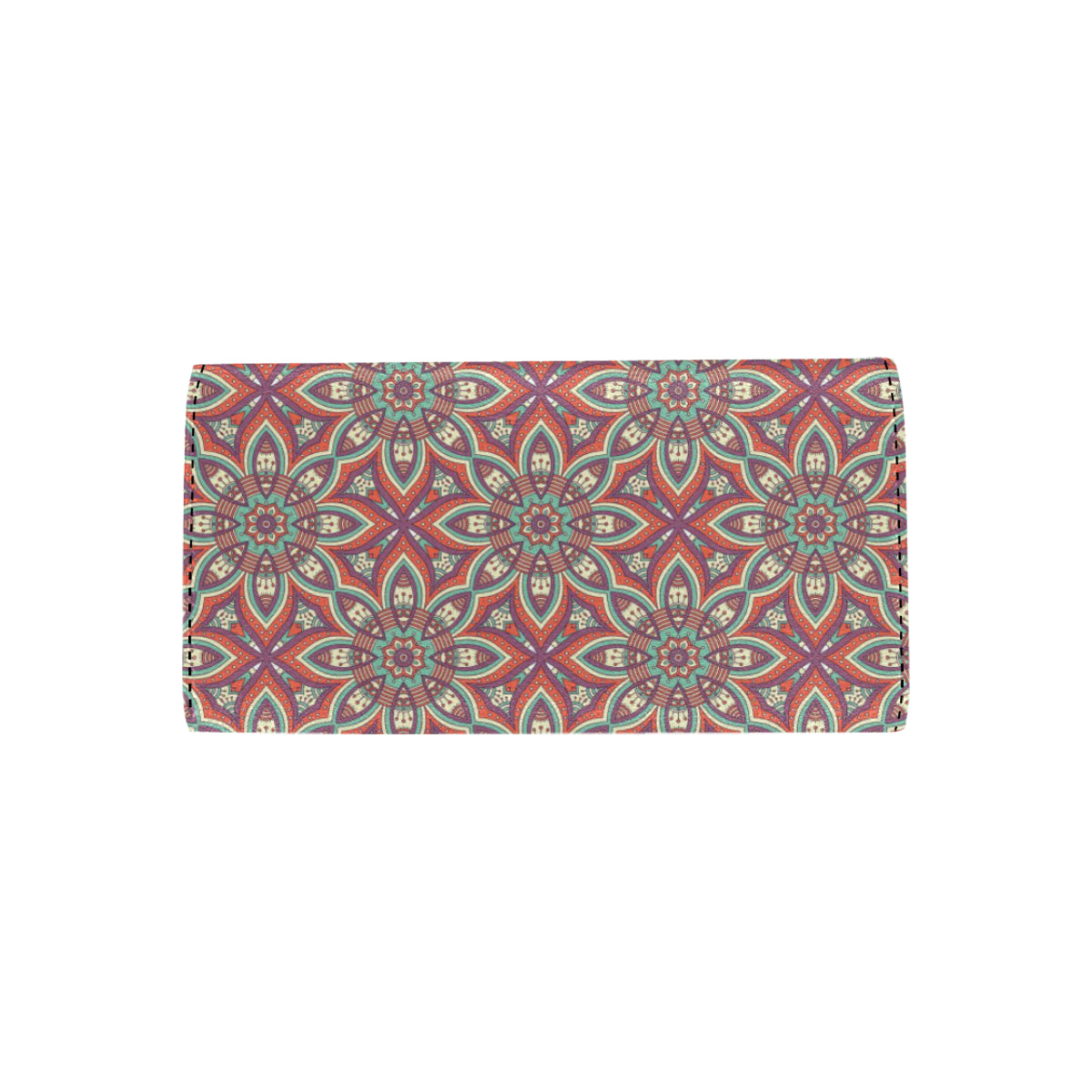 Bohemian Pattern Print Design 03 Women's Trifold Wallet