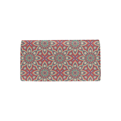 Bohemian Pattern Print Design 03 Women's Trifold Wallet