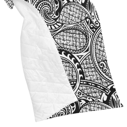 Polynesian Tribal Pattern Premium Quilt