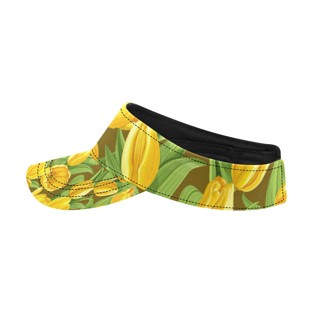Tulip Yellow Pattern Print Design TP010 Unisex Sun Visor
