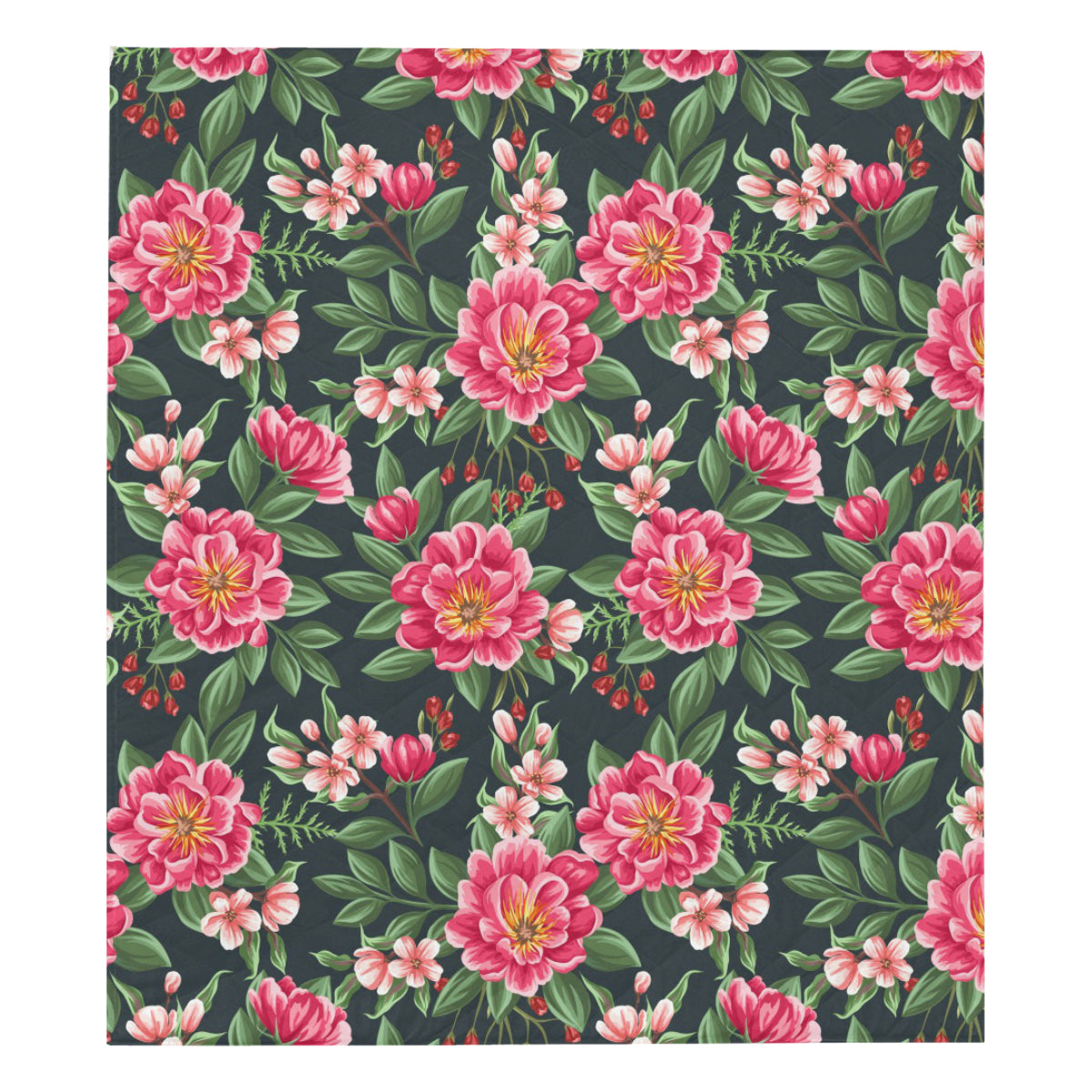 Summer Floral Pattern Print Design SF06 Premium Quilt